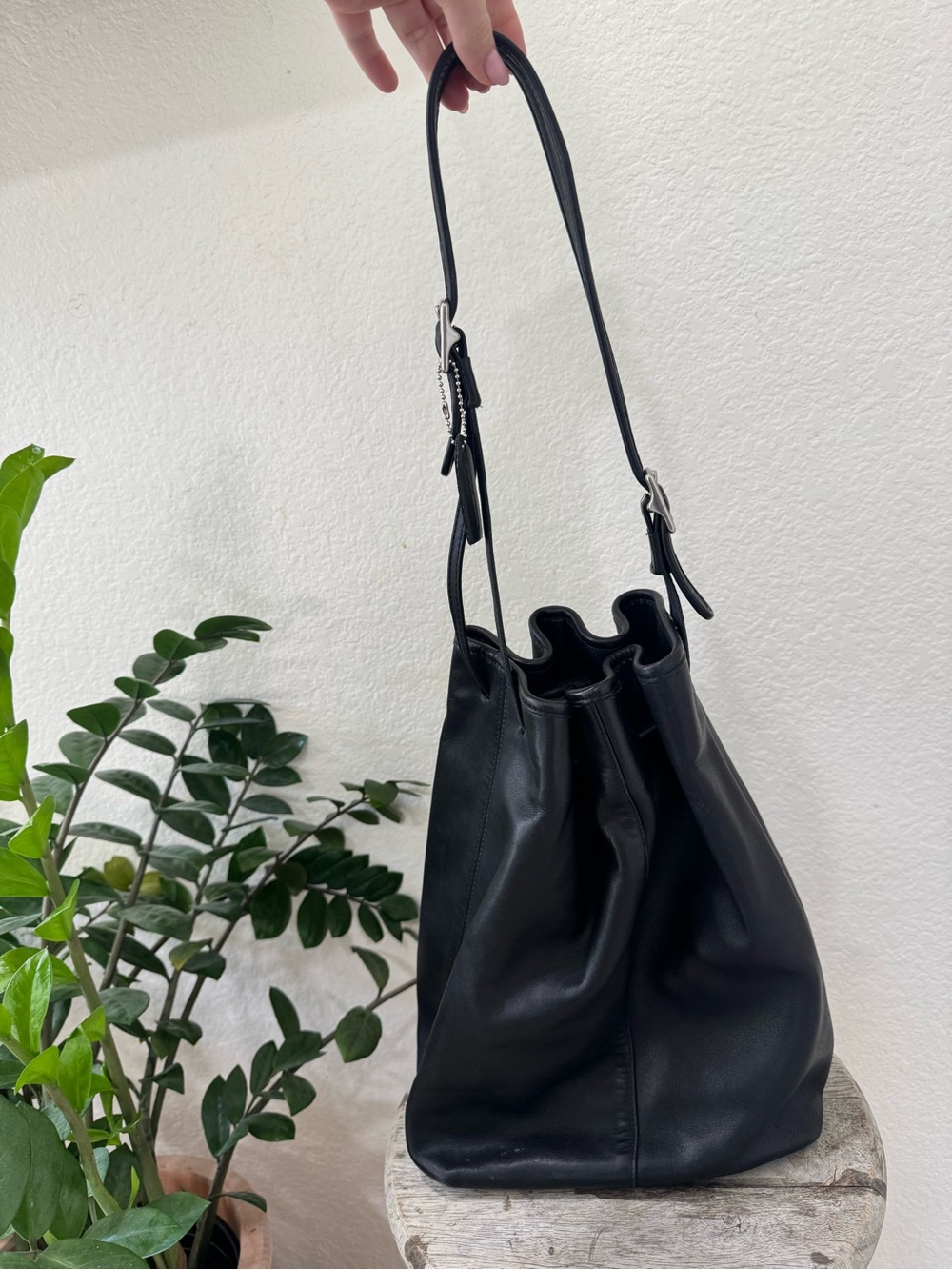 Vintage coach legacy bucket hobo bag